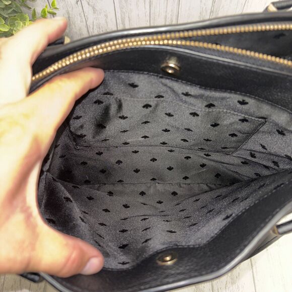 Women’s Kate Spade Monet Large Triple Tote Black Flawed - Picture 9 of 12